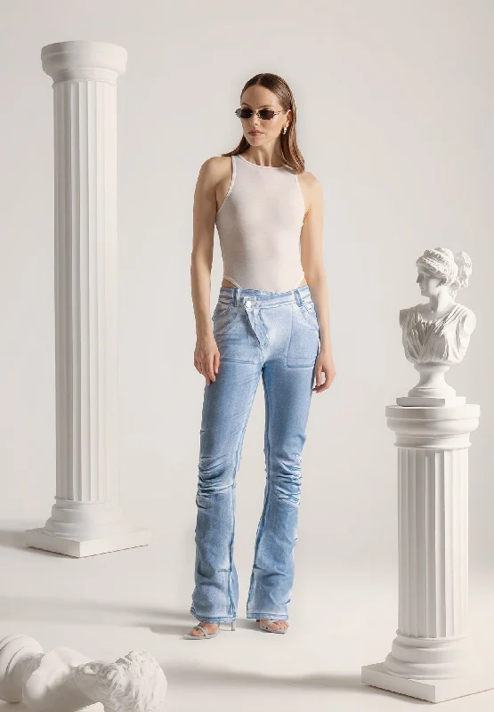 denim-effect-tacked-fit-and-flare-jeans-white-blue