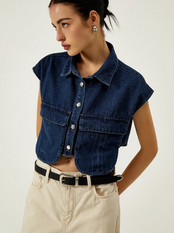 denim-pockets-turn-down-collar-vest