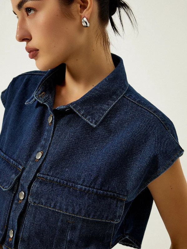 denim-pockets-turn-down-collar-vest