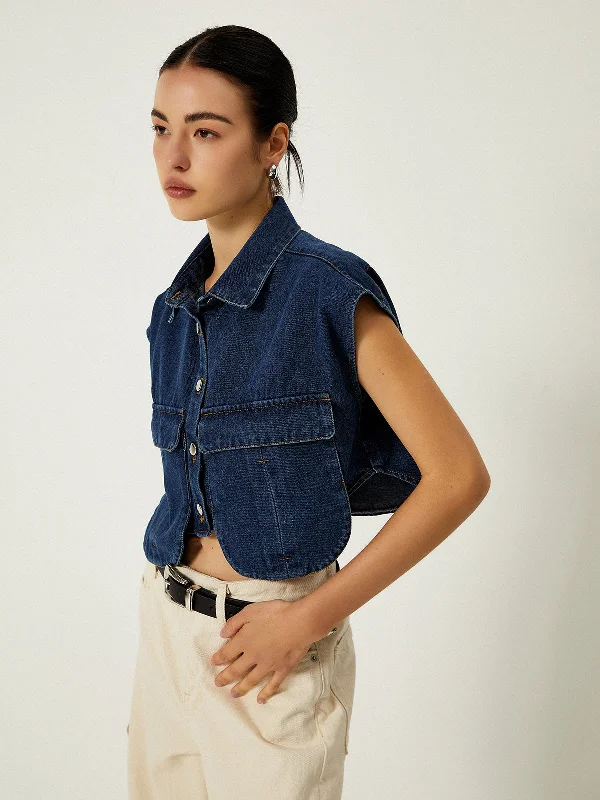 denim-pockets-turn-down-collar-vest