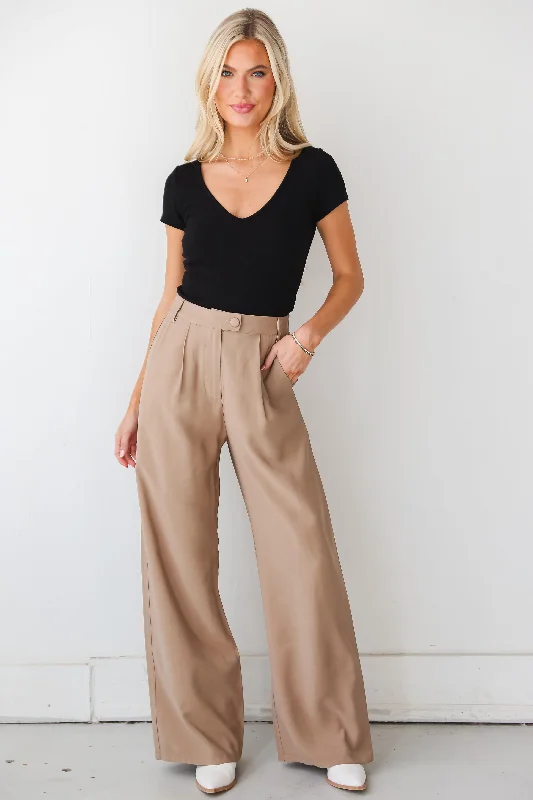 effortlessly-posh-taupe-trouser-pants