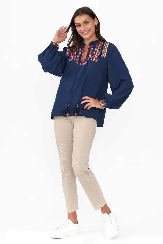 eldrick-navy-aztec-tassel-top