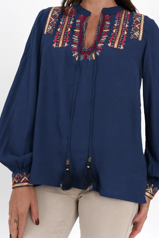 eldrick-navy-aztec-tassel-top