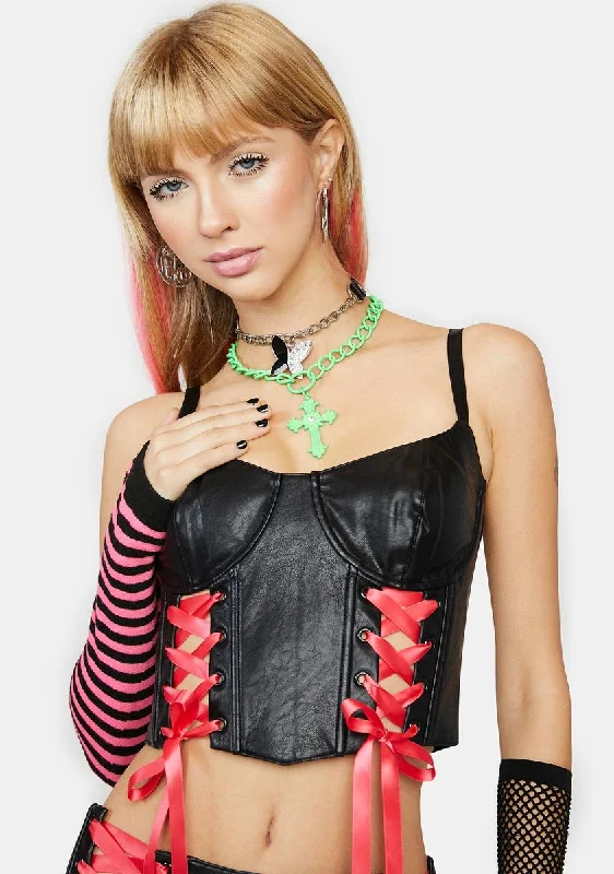 Endless Hours Lace-Up Bustier