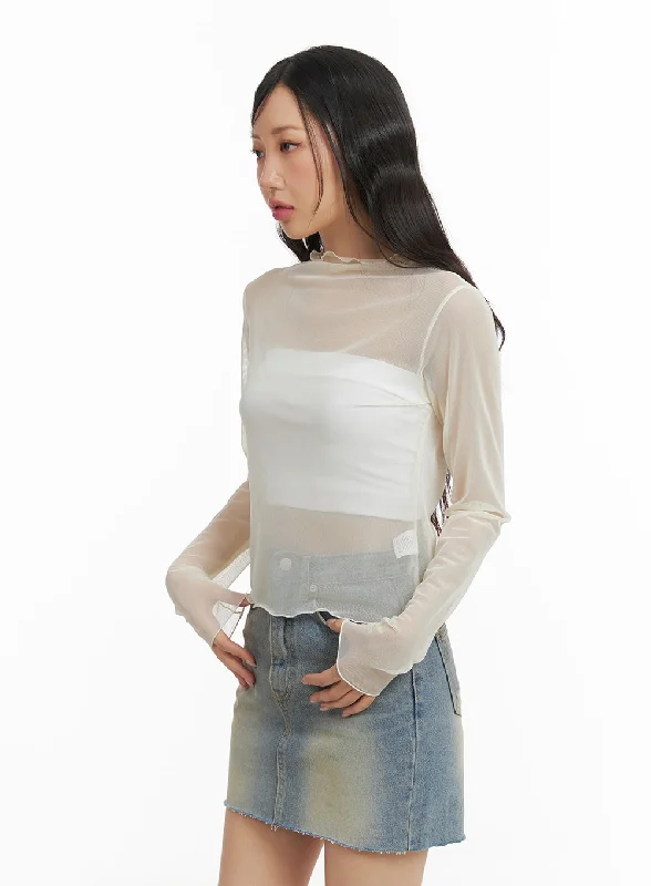 frill-hem-mesh-long-sleeve-top-cm421