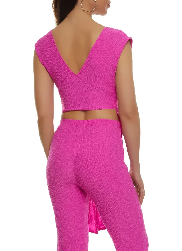 fuchsia-textured-knit-tie-front-blouse-1413058753668