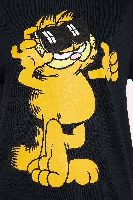 garfield-cool-cat-tee-black