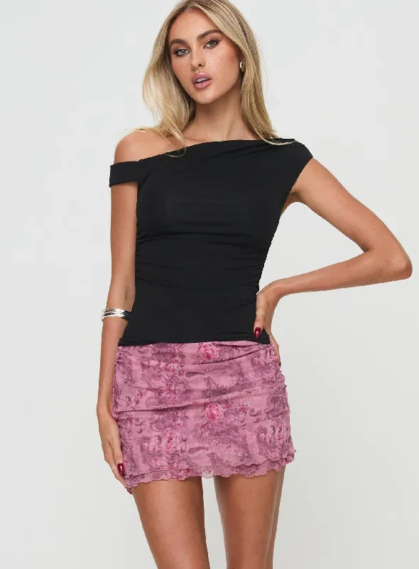 gatti-mini-skirt-purple