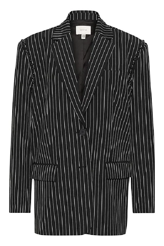 Gestuz - PaulillyGZ OZ blazer - Black pinstripe