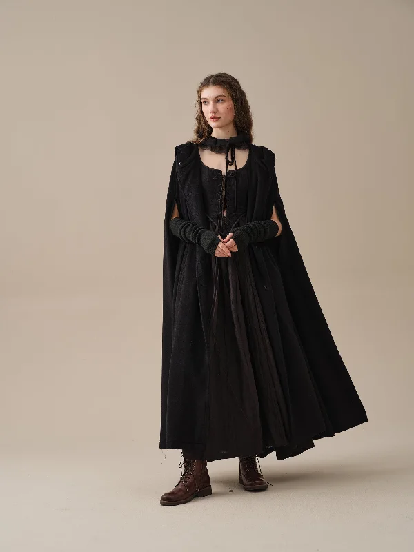 hooded-wool-cloak-coat-in-black-maxi-hooded-wool-cloak-renaissance-cloak-witch-cloak-full-circle-cape-cloak-winter-coat-linennaive