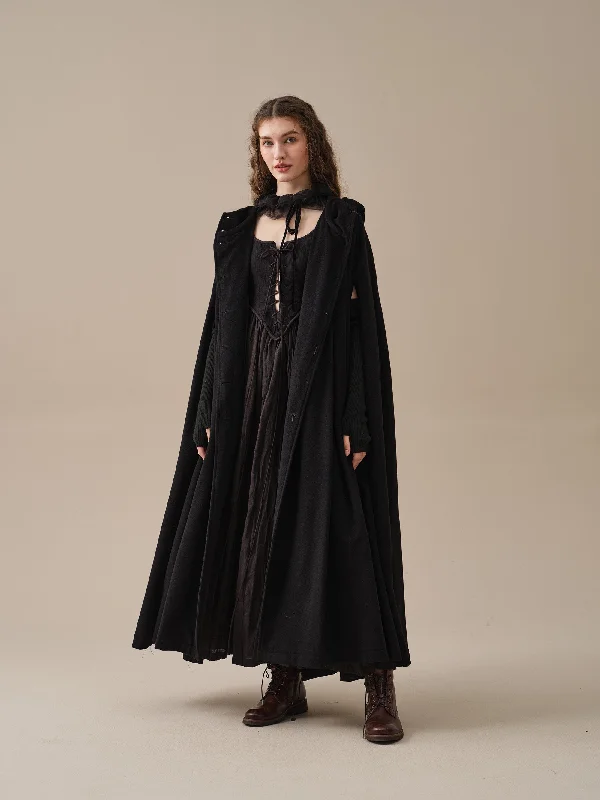 hooded-wool-cloak-coat-in-black-maxi-hooded-wool-cloak-renaissance-cloak-witch-cloak-full-circle-cape-cloak-winter-coat-linennaive