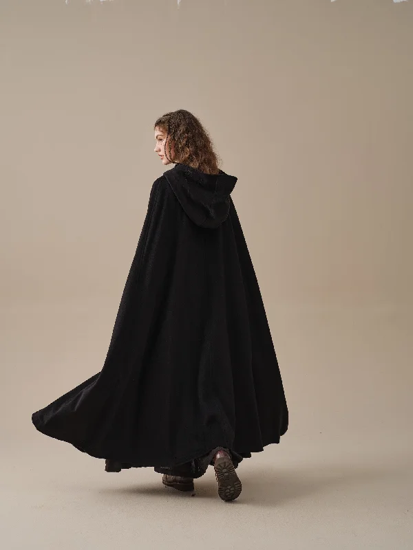 hooded-wool-cloak-coat-in-black-maxi-hooded-wool-cloak-renaissance-cloak-witch-cloak-full-circle-cape-cloak-winter-coat-linennaive