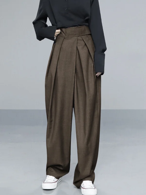 hook-and-loop-fastener-wide-leg-pants