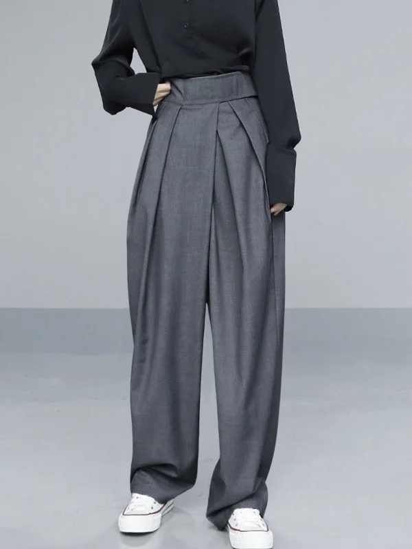 hook-and-loop-fastener-wide-leg-pants