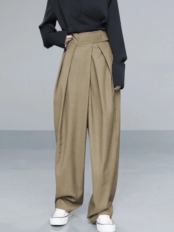 hook-and-loop-fastener-wide-leg-pants