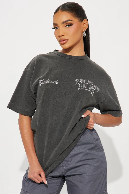 House Of Saints Vintage Wash Tee - Black Wash