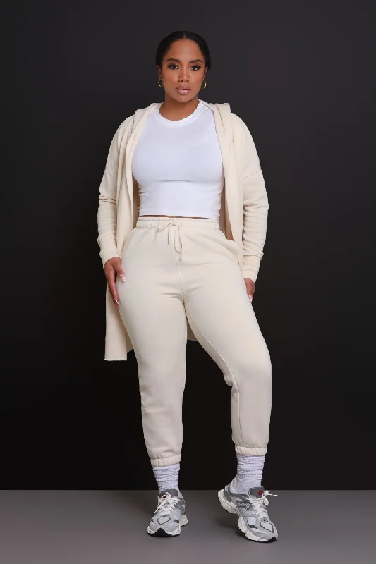 Jump In NUW Jogger Pants - Ivory