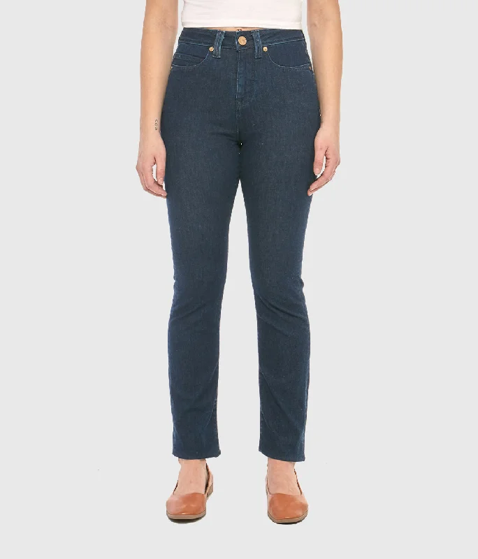 Kate-DRB High-Rise Straight Jeans