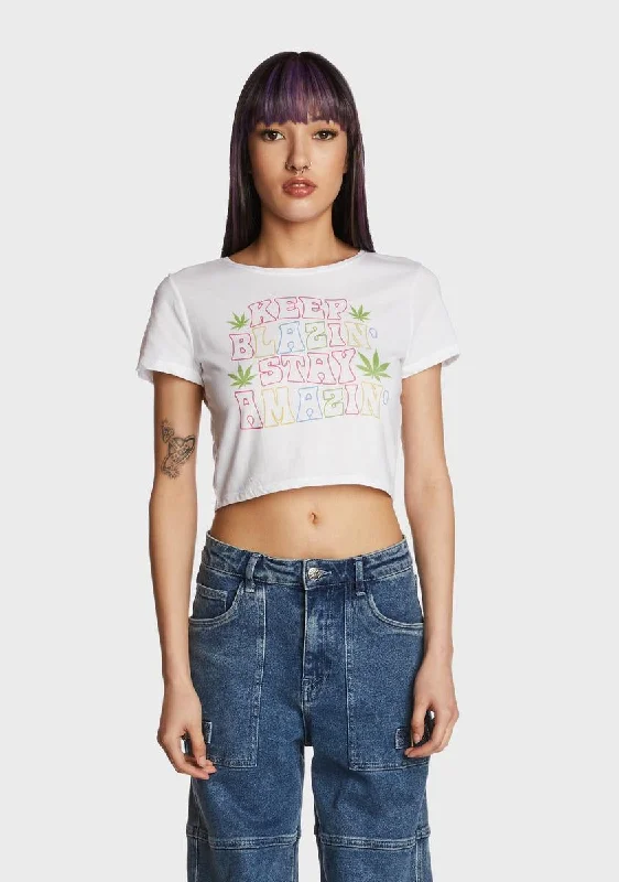 Keep Blazin Crop Tee