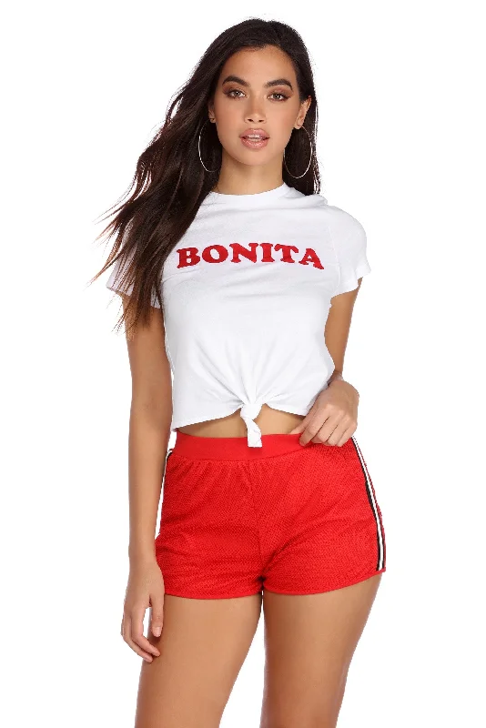 Knotted Bonita Crop Tee