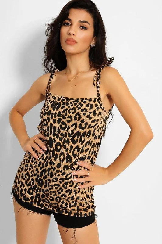 leopard-print-shoulder-tie-top