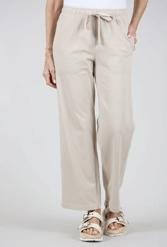 Drawstring-Waist Pant, Pebble