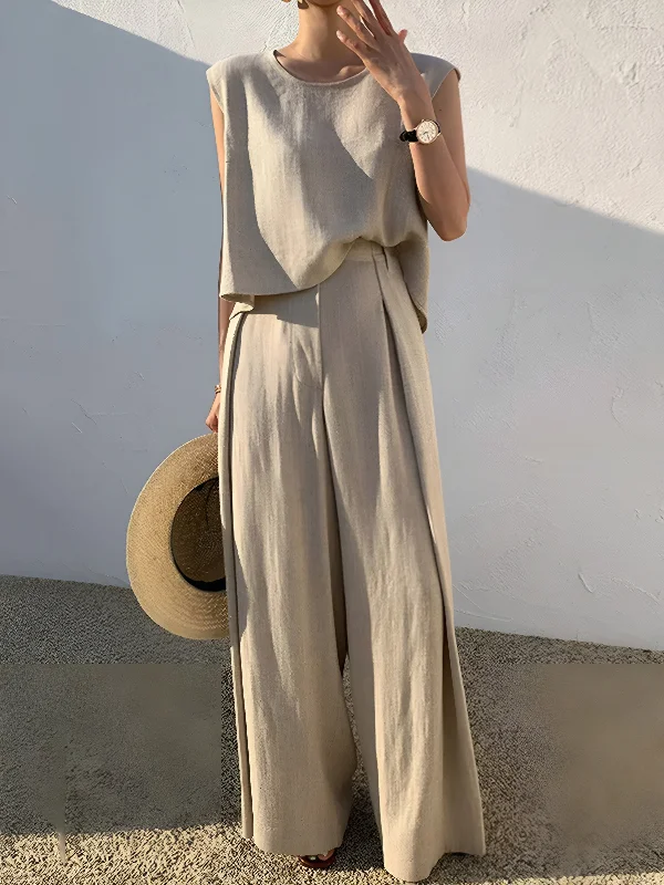 linen-blends-casual-wide-leg-pants