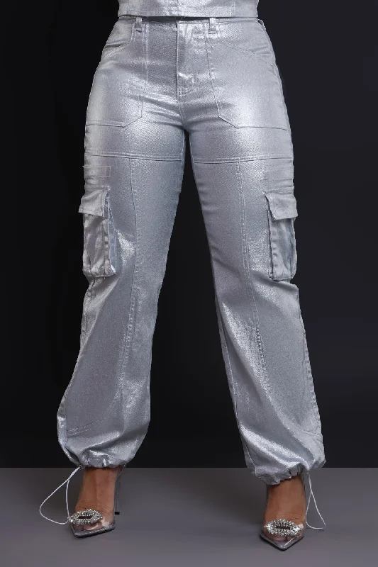 lose-control-metallic-cargo-pants-silver