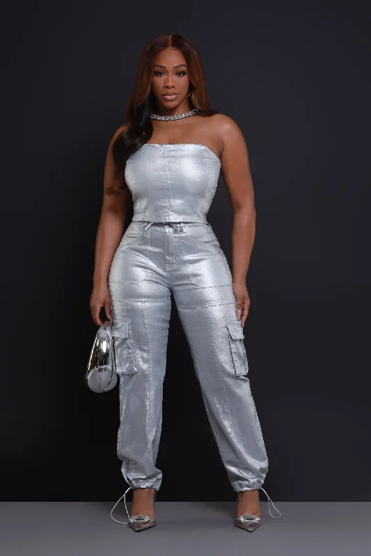 lose-control-metallic-cargo-pants-silver