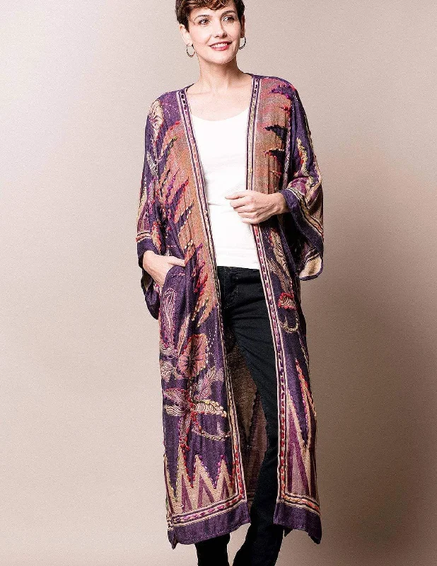 Maya Kimono Wrap - Deep Plum - As-Is-Clearance