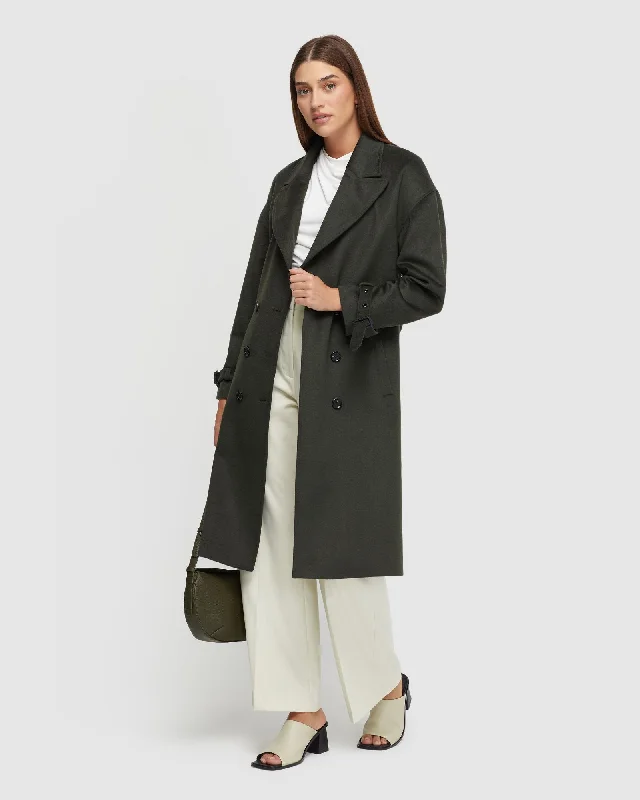 NOVA WOOL RICH OVERCOAT WITH BELT