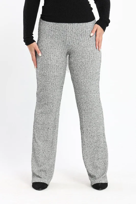 Pants - Flared Leg - Tricot