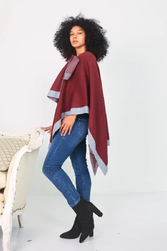 petite-shoulder-strap-bordered-poncho-burgundy