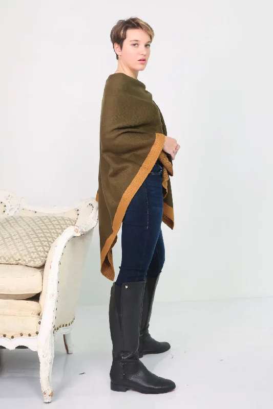 petite-shoulder-strap-bordered-poncho-olive