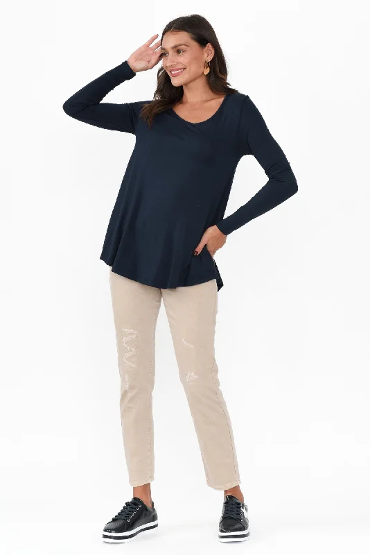 pippa-dark-navy-bamboo-top