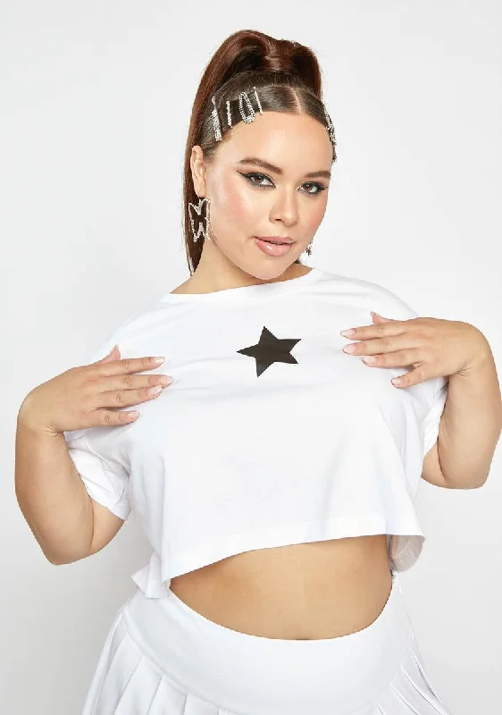 Plus Star Of The Show Crop Tee