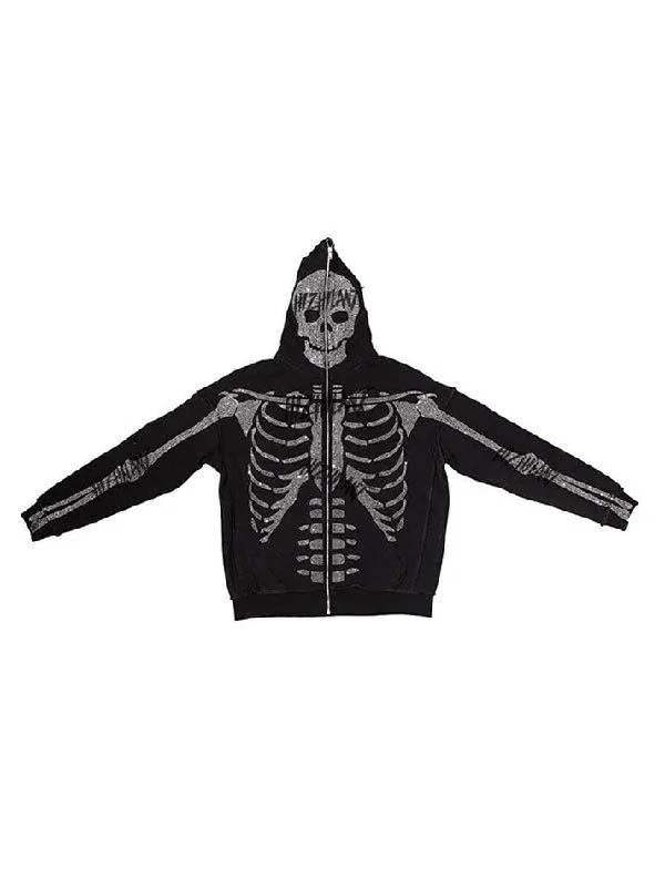 skull-rhinestone-zipper-hoodie