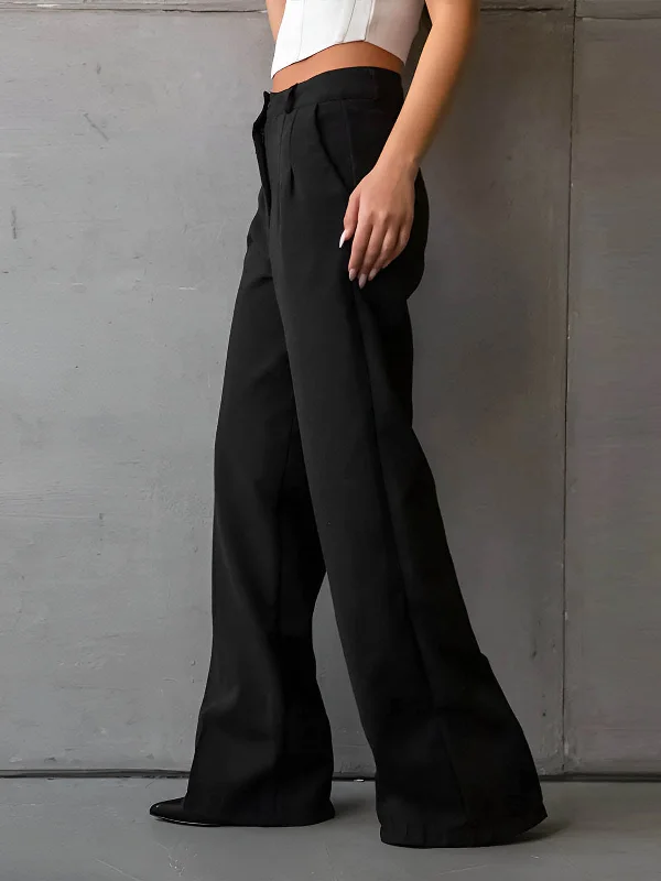 solid-slant-pockets-flare-leg-long-pants