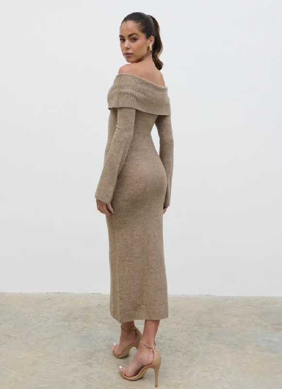 soreya-bardot-soft-knit-dress-brown-marl