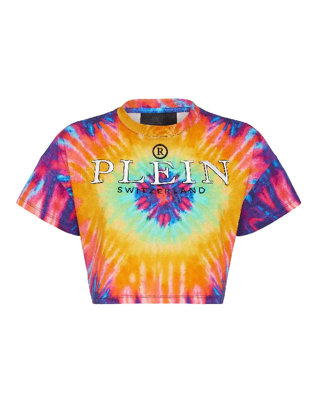 T-shirt Crop Round Neck SS Tie dye