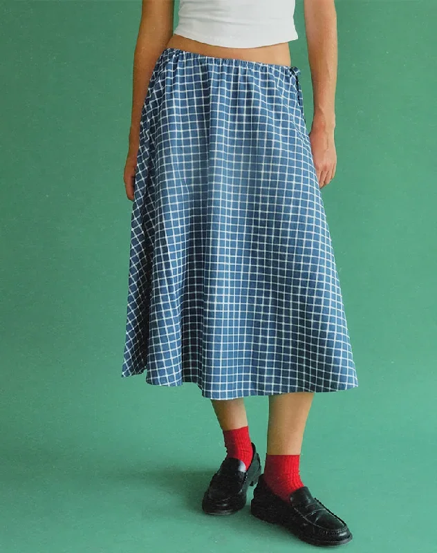 takara-midi-skirt-navy-tartan-poplin