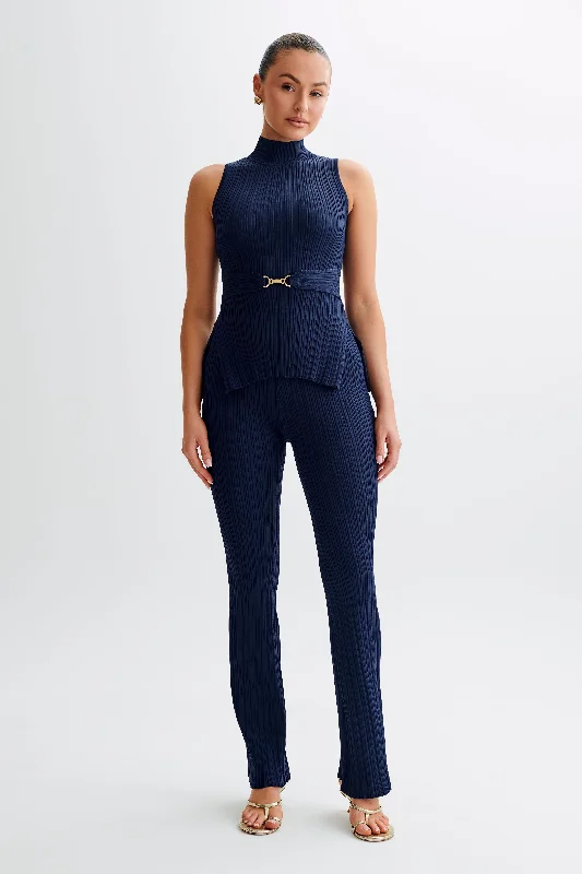 tanya-cut-out-high-neck-top-navy