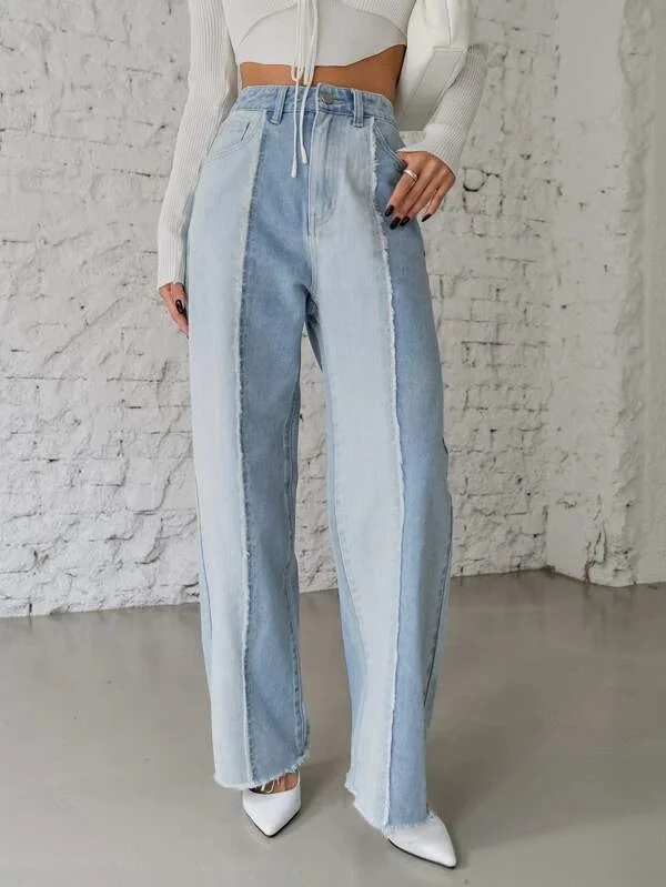 two-tone-wash-wide-leg-high-waist-jeans