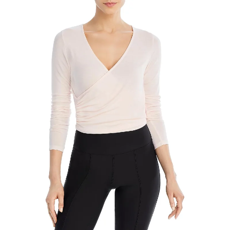 womens-v-neck-fauxwrap-wrap-top